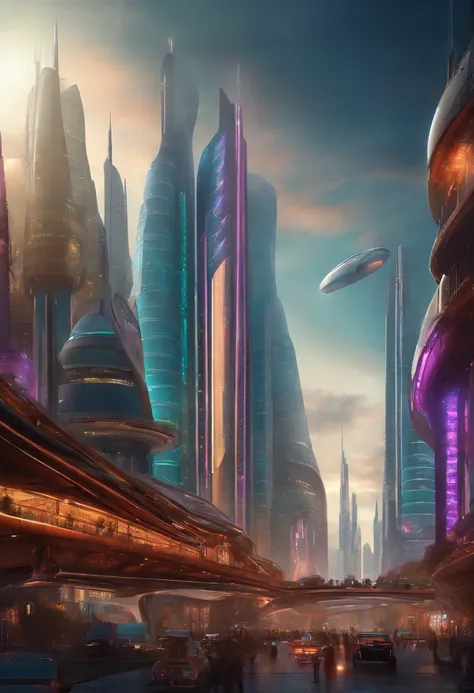 futuristic city