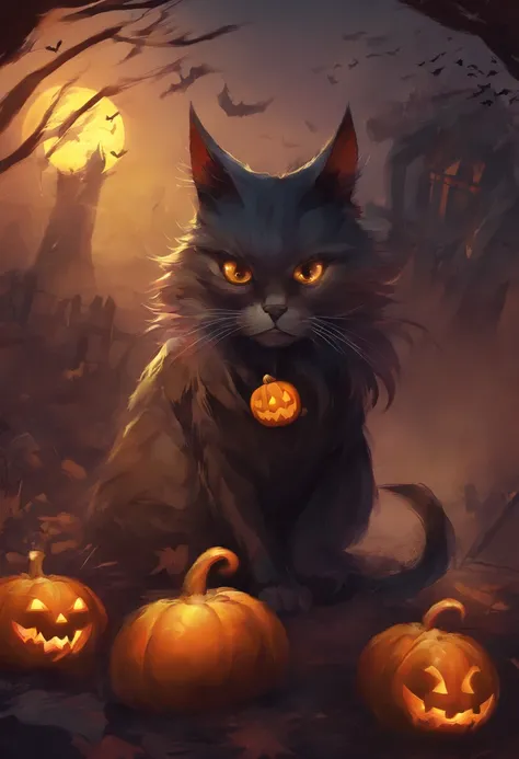 Gato de Halloween