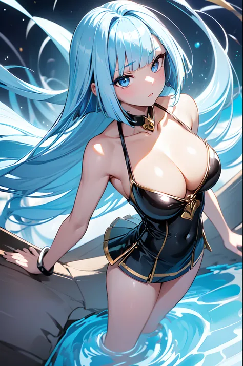 Illustration of a cute bikini model girl, (Anime style:1.2),(high color contrast:1.2),(((masterpiece, best quality)))((masterpiece:1.5)), (best high quality, ultra high res, ultra highly detailed, 4k:1.3),((perfect hands, perfect fingers, perfect legs)),br...