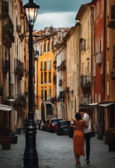 Image with city background and hands on a lamppost, rua movimentada e commcarros