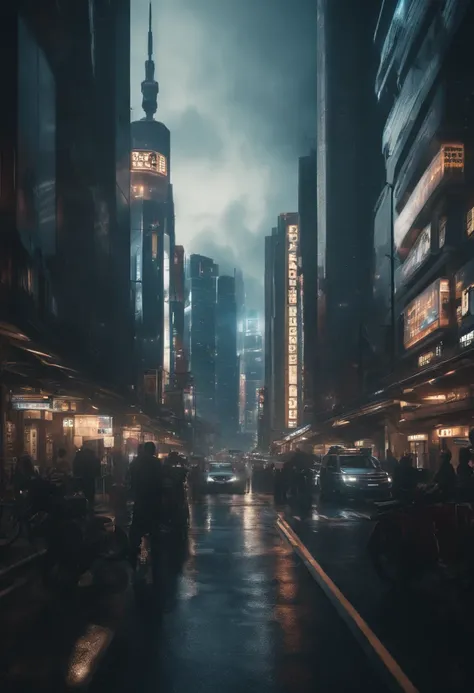 Futuristic cities、kosmos、spaceships、Huge city、Futuristic City Tokyo