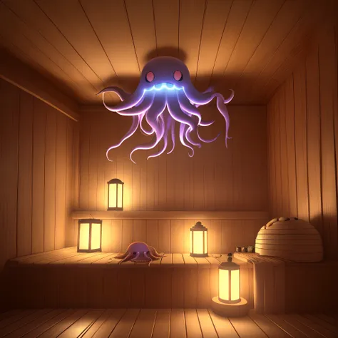 Octopus in the sauna