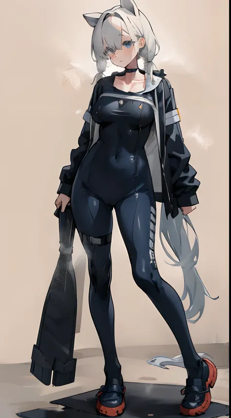 Leakage out of the collarbone，Neck leakage，school uniform，knee length socks，standing straight，Student leather shoes，boobgasm，Blank background，soaked pubic hair，Clothes are soaked，Exposed skin，dual horsetail，wet suit