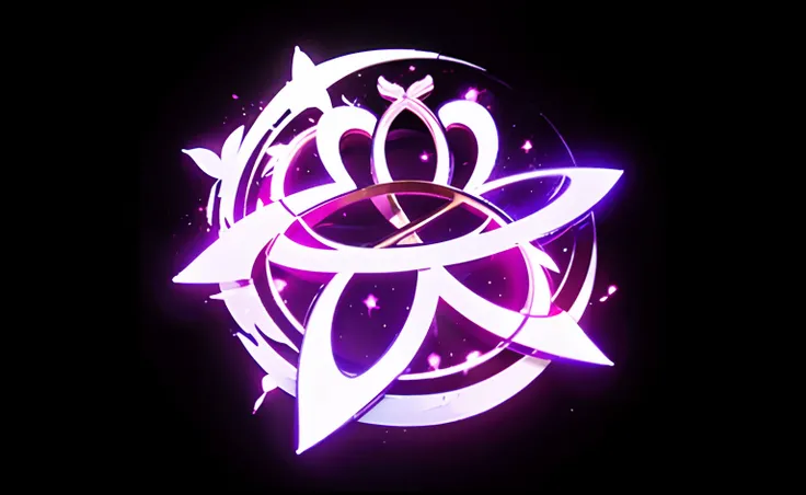 Round class emblem，Pink as the main body，White is the accented background，The overall look is relatively fresh