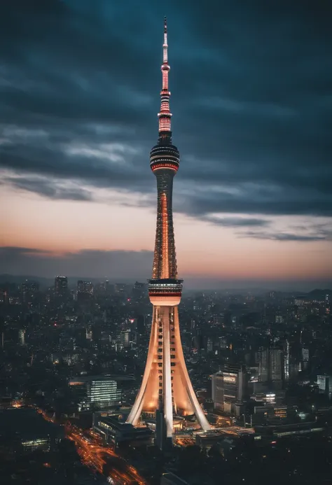 Futuristic cities、kosmos、spaceships、Huge city、Futuristic City Tokyo、Tokyo Skytree、Tokyo 100 Years Later、Megalopolis Tokyo