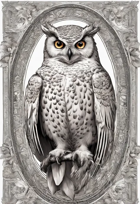 （An all-white owl standing on a persons shoulder for close-up），（Hooters：1.37），（Stand on Athenas shoulders），（Stand on the shoulder:1.37） The owls face is round, largeeyes, very large eyes, short, Curved beak, short, Dense all-white feathers, Thick claws, It...