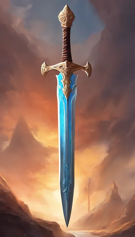 A large, legendary sword with earthy details