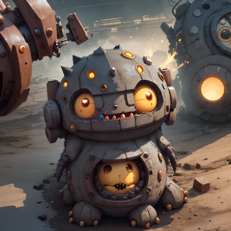 cute monster ,Golem, Machinery