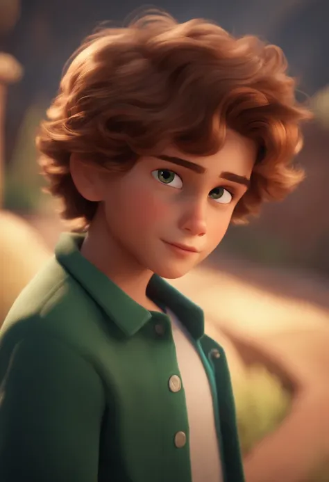 Image of a boy for a story in a YouTube video in Pixar format, Hes the little allabester, Hes the class leader, Hes outgoing, Playful and gets up for a lot of things, cabelo curto