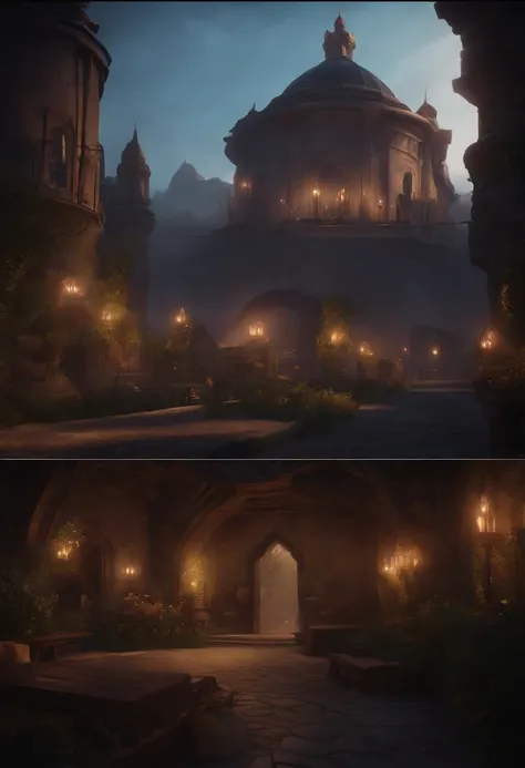 A beautiful scenery collection of locations of the city of Demancia from league of legends