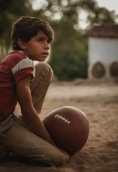 A boy who likes and plays football in a team called Recreativo Malú