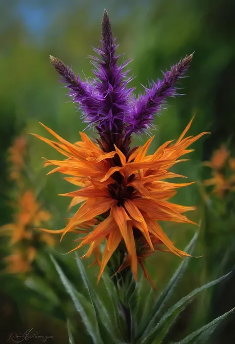 Oil Painting of the Four Blazing Star