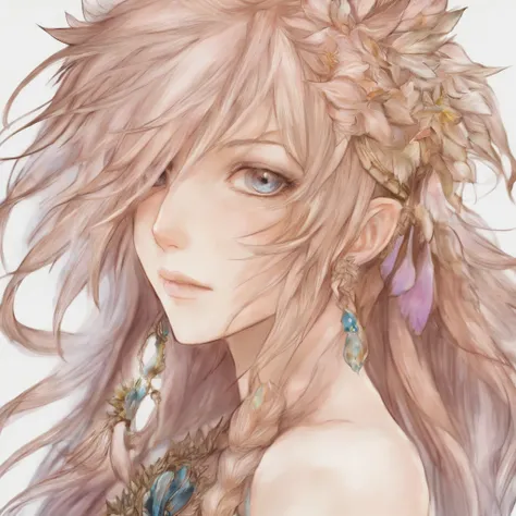 crie uma capa Final Fantasy XIII Shiva munher do gelo