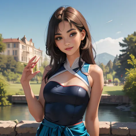 sfw, (Extremely detailed 8k wallpaper:2), (photo:2), (soigne Beautiful girl:2), (gives a lecture to friends:2), detailed (Face and eyes), (hyper realistic:1), (highly detailed:1), (epic realistic:1), rim light, (maximum details:1), cozy, (fullbody:1), (loo...