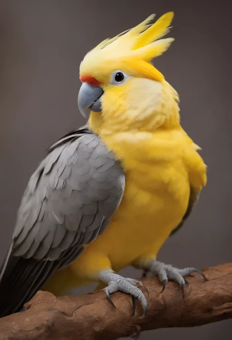 Cockatiel in college clothes