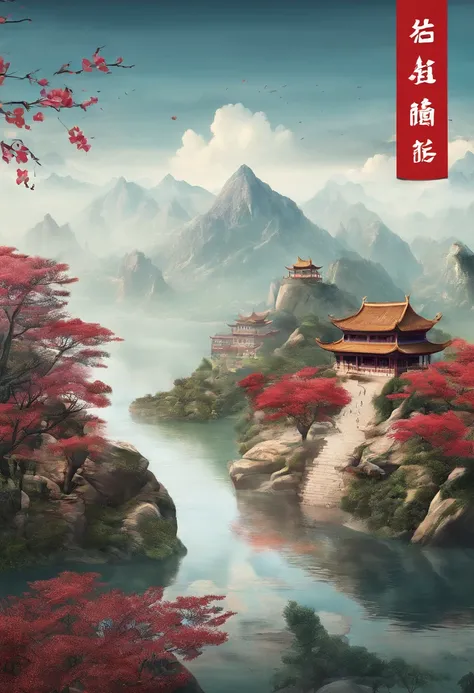 Chinese landscape，poster for，Realiy