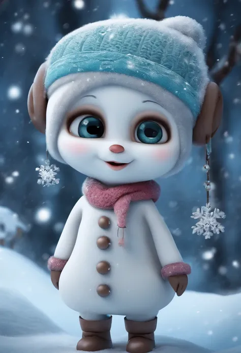 boneco de neve cartoon cute