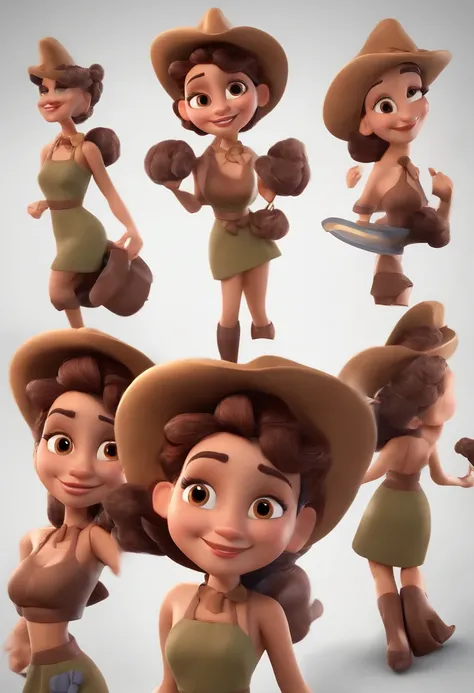 personagem dos desenhos animados de uma mulher com cabelos pretos, animation character, Caractere estilizado, animation style rendering, 3D estilizado, Arnold Maya render, 3 d render stylized, toon render keyshot, Personagem 3D, Personagem 3D, 3d rendering...