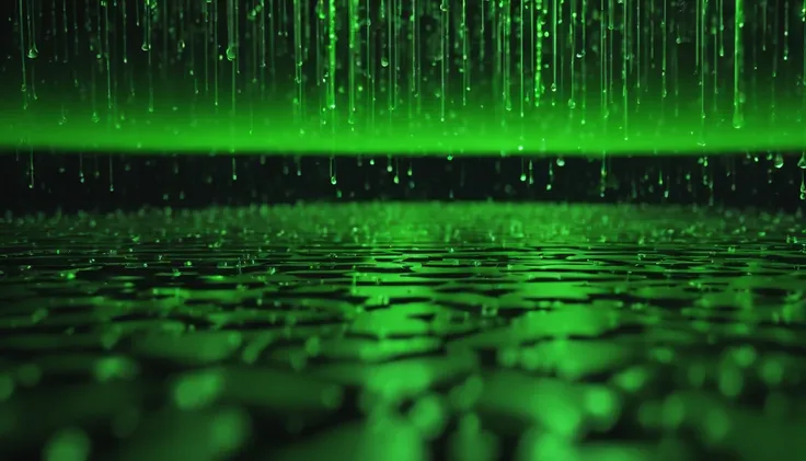 (best quality,4K,ultra realistic:1.2),matrix code,green,rain,3D