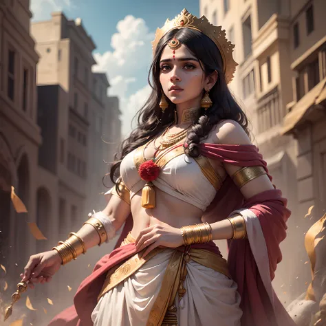 Imagine you are a news anchor reporting on the life and legacy of Lakshmi Bai. Write a news script that highlights her achievements, sacrifices, and her role as a symbol of Indian resistance,hyperrealistic,cinematic,8k --auto --s2