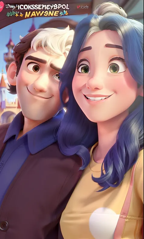 Casal feliz igual filme da Disney amor