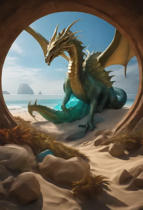 Nicol Bolas at the beach.