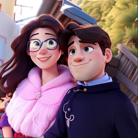 Casal feliz igual filme da Disney amor