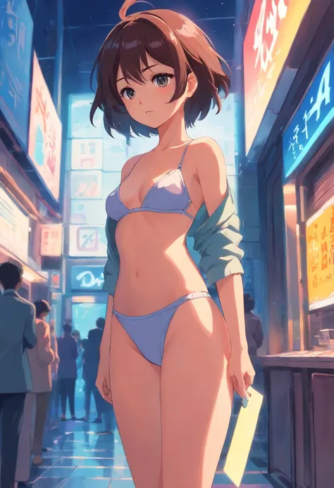 Anime girl standing panties marking pussy +18, Ilya Kuvshinov de cabelos compridos, Arte estilo Guviz, Anime Art Wallpaper 8K, Guvitz at Pisif Art Station, Guwiz at Pisiv art station, arte de anime