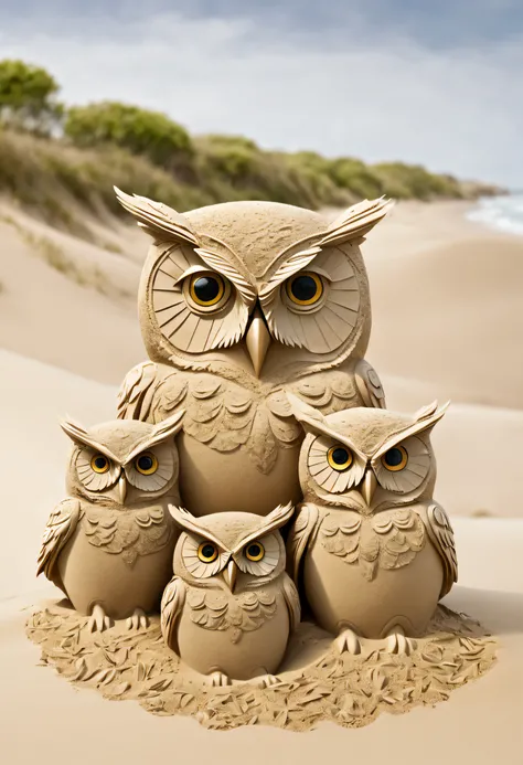 Sand composed of owls