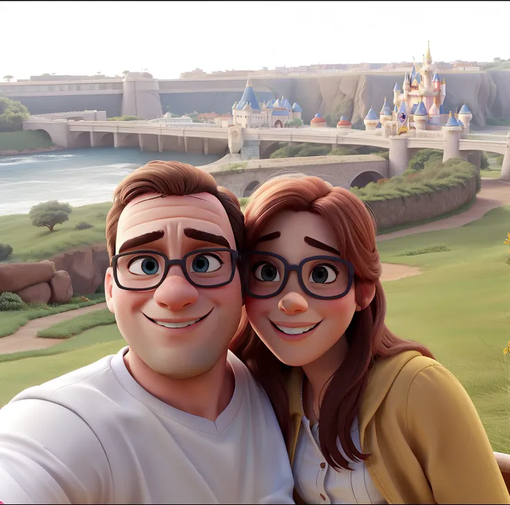 Casal feliz igual filme da Disney amor