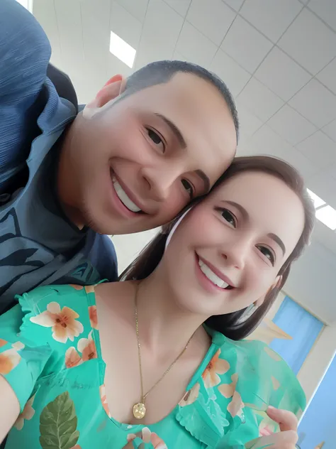 Smiling couple taking selfie in office with tiled ceiling, imagem de perfil, Casal feliz, foto do perfil, Alanis Guillen, Fotografia selfie 8k, par, Postagem no Reddit, casal sorridente, momma and papa, Alex Flores, Joel Torres, foto de perfil, imagem de q...