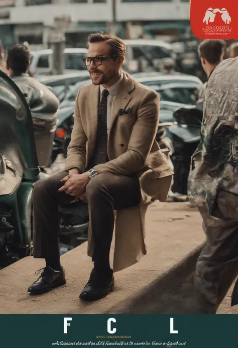 Man in glasses and suit with smile at the corner of his mouth, imagem fotografa, caio santos, em torno de 22 anos, Directed by: Nandor Soldier, mateus 9 5, foto de em nova york, foto profissional animada, foto 1024px, retrato de alta qualidade, david rios ...