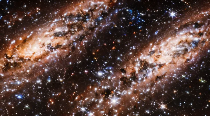 Sonhador, galaxy, rodando com estrelas, arte espacial