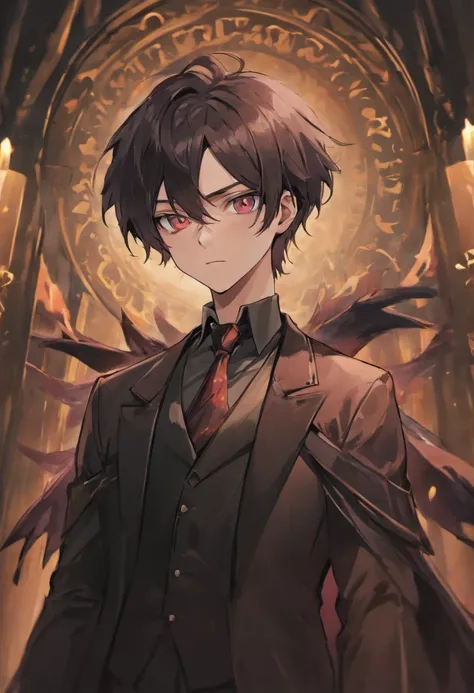 Adult male, pale skin, dark long hair, a sharp and refined set of features, long lashes, and beautiful eyes, vampire, handsome, formal and gothic attire, calm, bishonen, anime style