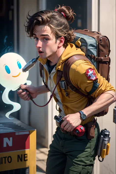 Woody as a ghostbuster