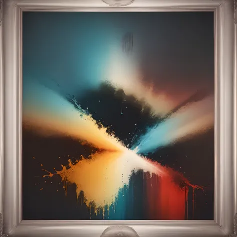 Create a high-resolution abstract image for frame like Stilo Pollock