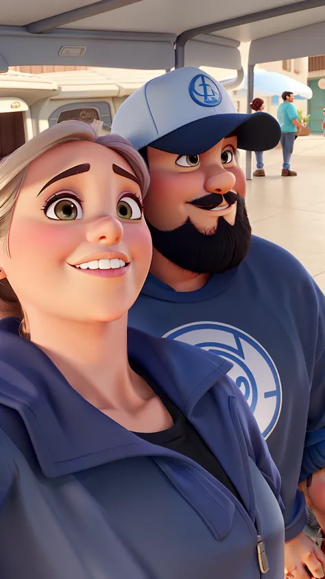 Casal estilo Disney pixar, alta qualidade, ela de cabelos ruivos