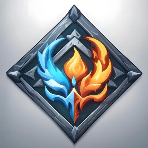 Ice & Fire Element Game Icon Design