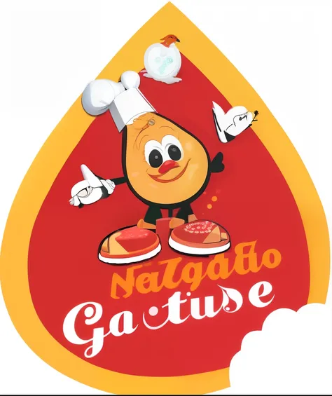 um personagem de desenho animado de um chef com uma pizza em seu prato, gostoso, Logo, Logo, frango aji, Logo has", Condorito, logo arttype, por Hirosada II, Logotipo", caio santos, Logotype for lunch delivery, Hosada, Logos, Company logotype, gojo satoru ...