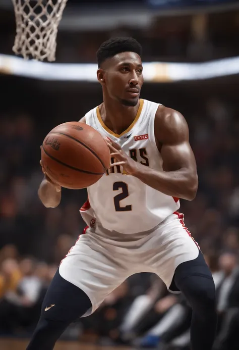 Photorealistic Image of Scottie Barnes
"Produce a photorealistic image of Scottie Barnes, the NBA player, in a dynamic basketball action shot. Scottie Barnes should be the central subject, capturing his likeness, facial expression, and basketball skills in...