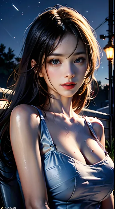 1girl, solo, extremely cute, Amazing face and eyes, (beautiful nice smile), blonde hair, (extremely detailed beautiful face), bright glossy lips, (big breasts:1.5), (Best Quality:1.4), (Ultra-detailed), (Ultra realistic, photo-realistic:1.37), beautiful fa...