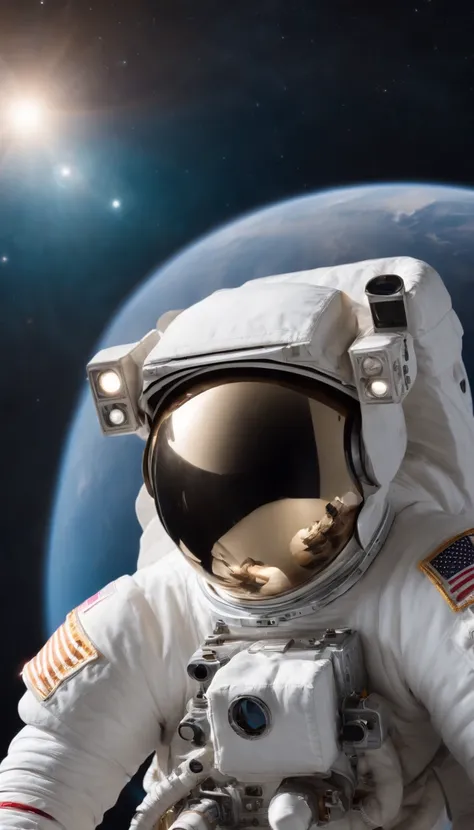 The astronaut,Space cap,Space helmet,catss,photorealestic,hyper HD,UHD Ultra HD,sci-fy,The vastness of the universe