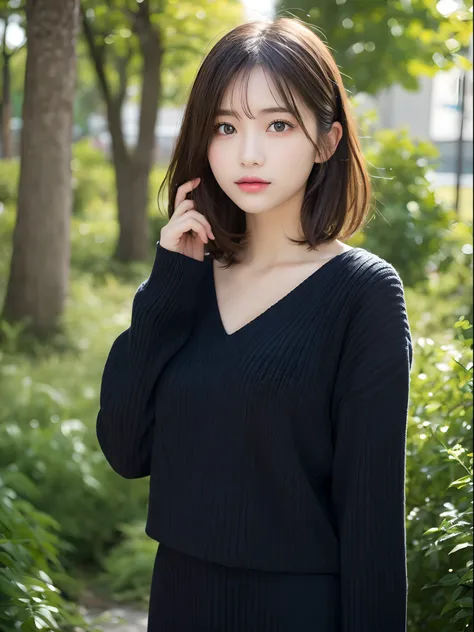 Detailed details,、hight resolution、hightquality、Perfect dynamic composition、Beautiful detailed eyes、short-hair、Small breasts、Natural Color Lip、Kamimei、Shibuya、20 years girl、1 persons、Transparent skin、Glowing hair、masutepiece、Best Quality、finely detail、high...