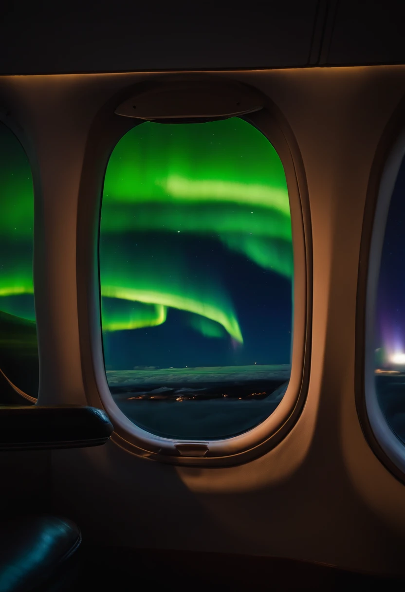 Jumbo jets flying under the Northern Lights、Magnificent Northern Lights、Shining Northern Lights、Aurora(7 colors)、Iridescent Northern Lights、Curtains of the Northern Lights、Jumbo Jet 777 is flying