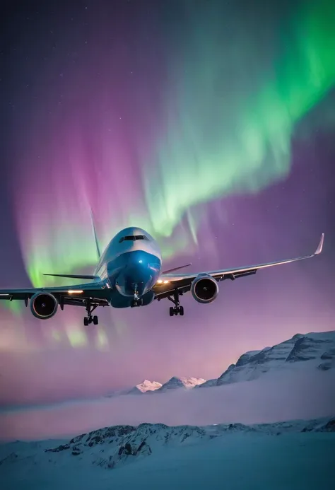 Jumbo jets flying under the Northern Lights、Magnificent Northern Lights、Shining Northern Lights、Aurora(7 colors)、Iridescent Northern Lights、Curtains of the Northern Lights、Jumbo Jet 777 is flying