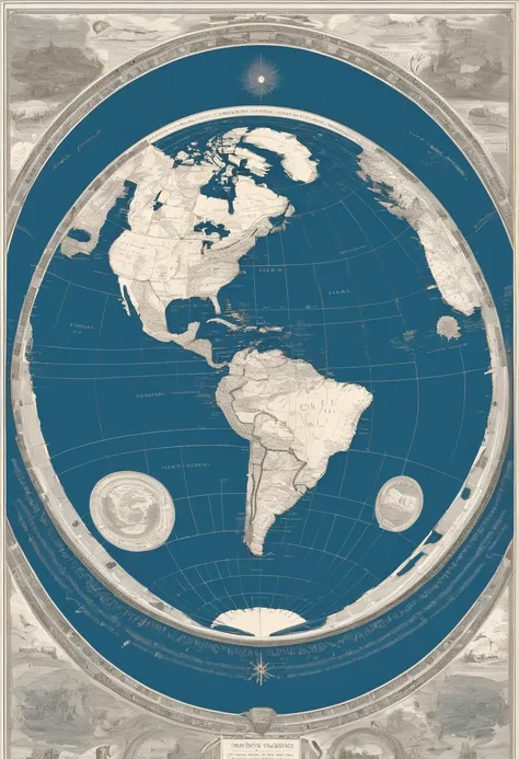 Map of the most famous climatic zones in the world,Wild Map, Face to face with the world map,Insanely super detailed, very accurate and detailed,Highly detailed map, Exquisite 3D maps, Continents with detailed white rings、Surrounded by a continent of white...