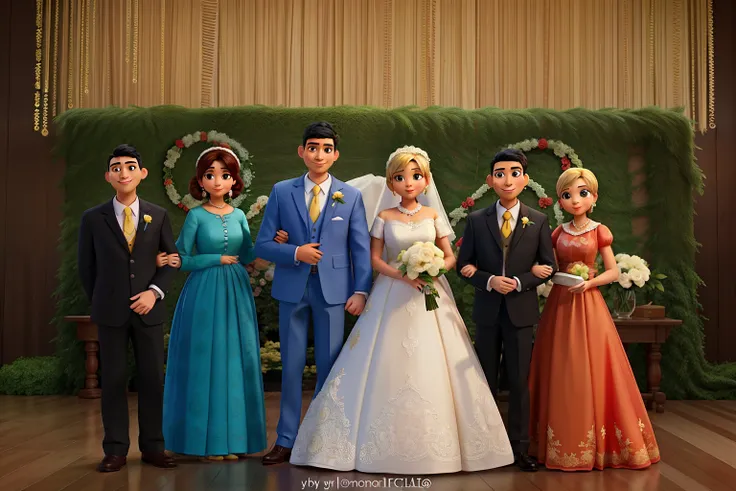 Pai, mami, filho, filho, pai , mami, casamento, Pixar|