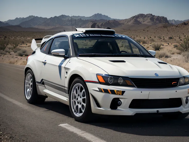 1 car, rally car, fast car, desert, liveries, ultra sharp image, high definition, cinematic lighting, high resolution, high quality, 8k, neoprene, ultra sharp focus