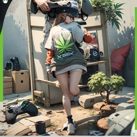 Jaimerais avoir une image avec le logo de xbox avec de la weed