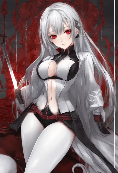 (Silver hair: 1.3), (Twin tails), (Red eyes: 1.3), (Vampire fangs: 1.3), (Very cute and beautiful naughty girl: 1.3), Gorgeous and detailed background, HENTAI illustrations, A devilish beautiful girl, overwhelmingly erotic,
BREAK,
Beautiful illustrations, ...